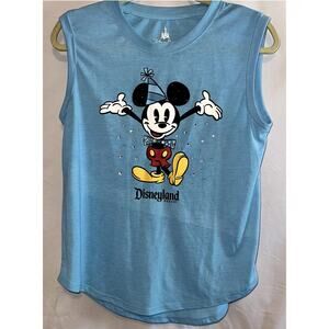 Mickey Mouse Rhinestone Size Medium Blue Birthday Tank for Women – DisneyLand